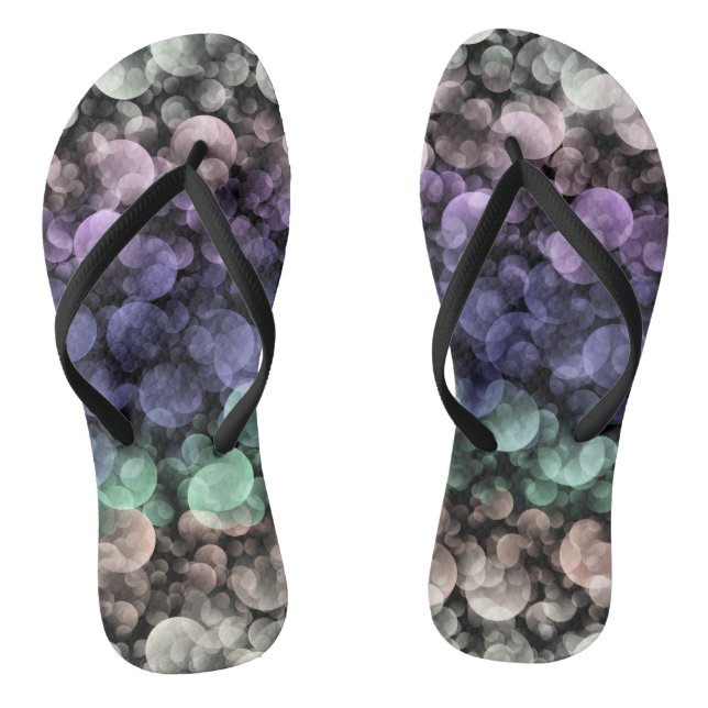 Chanclas Bandera de orgullo Uingender Groovy Boho Burbujas  (Plantilla)