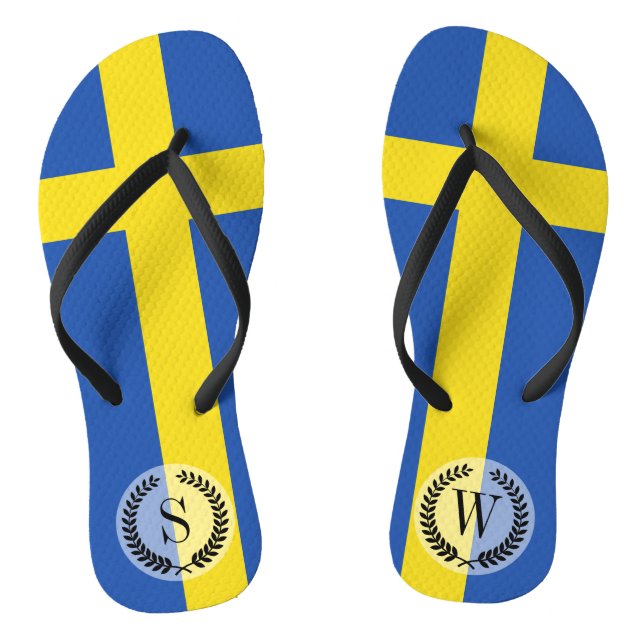 Chanclas Bandera de Suecia (Plantilla)