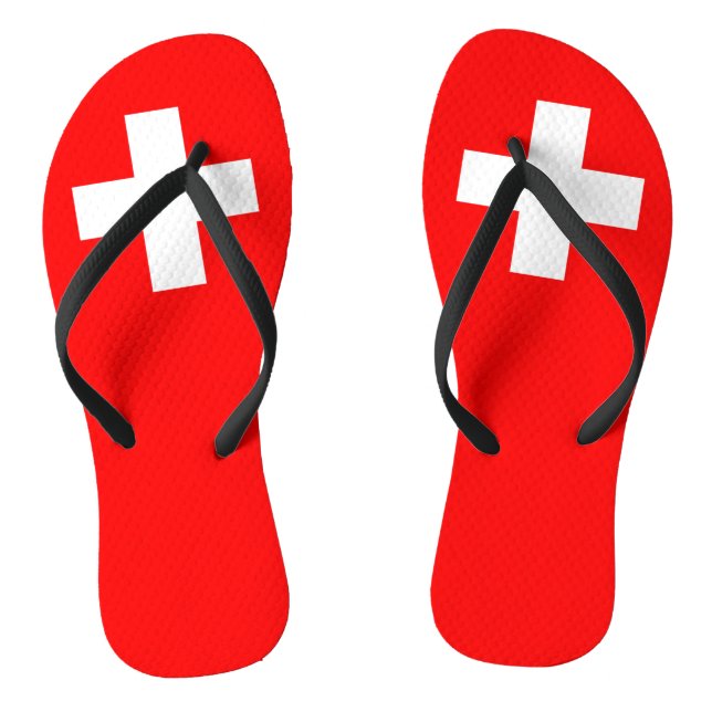 Chanclas Bandera de Suiza (Plantilla)