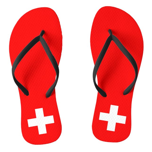 Chanclas Bandera de Suiza (Plantilla)