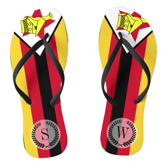 Chanclas Bandera de Zimbabue (Plantilla)