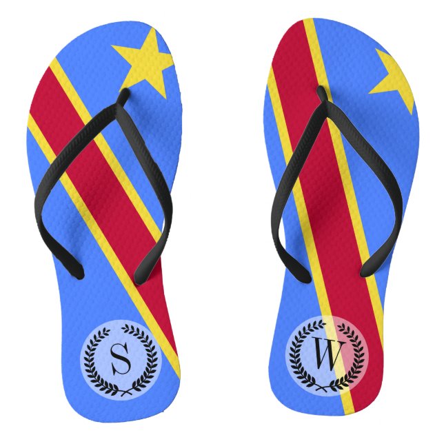 Chanclas Bandera del Congo (Plantilla)