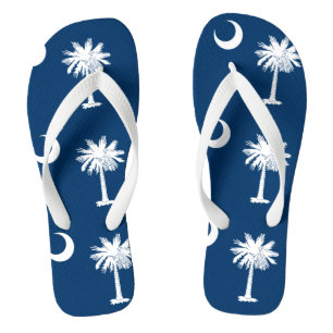 Chanclas Bandera del estado de Carolina del Sur