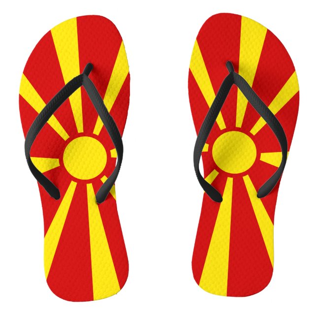 Chanclas Bandera del Norte de Macedonia (Plantilla)