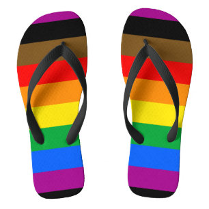 Chanclas Bandera del Orgullo Arcoíris de Filadelfia