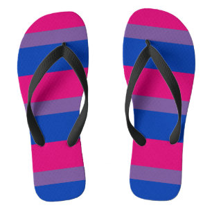 Chanclas Bandera del orgullo bisexual