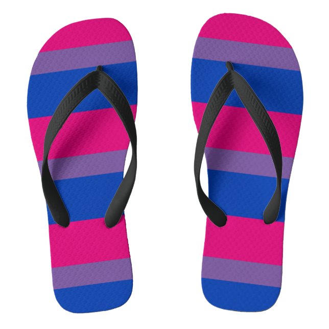 Chanclas Bandera del orgullo bisexual (Plantilla)