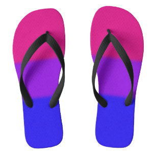 Chanclas Bandera del orgullo bisexual caído