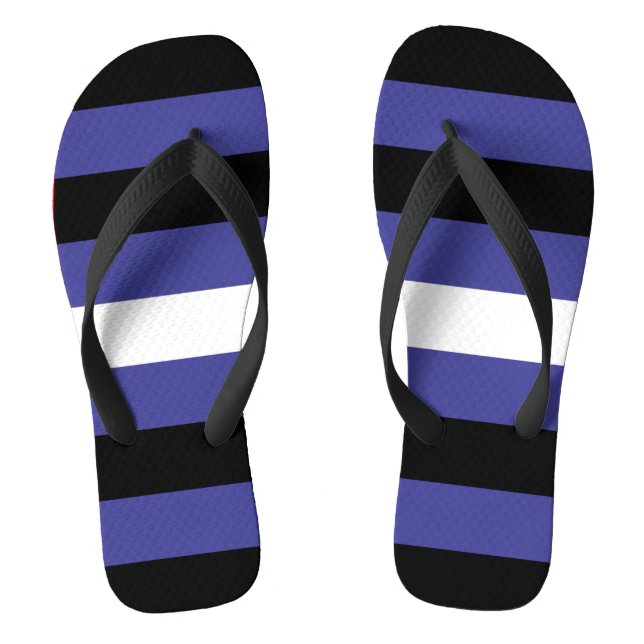 Chanclas Bandera del Orgullo de Cuero (Plantilla)