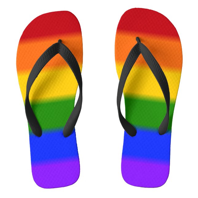 Chanclas Bandera del orgullo gay caído (Plantilla)