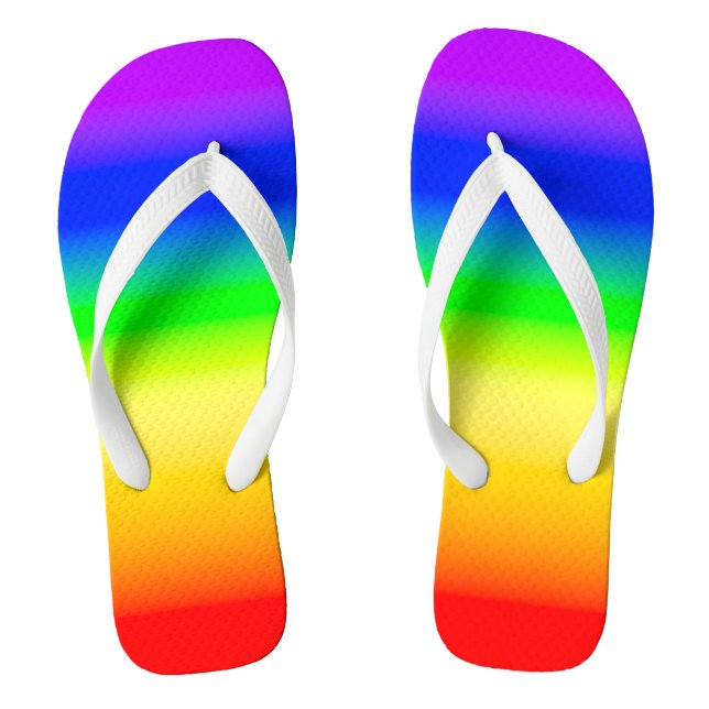 Chanclas Bandera del Orgullo Iris LGBT Bandera de Ombre Ban (Plantilla)