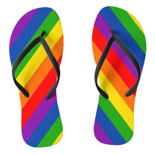 Chanclas Bandera del orgullo LGBTQ+, colores del orgullo ga