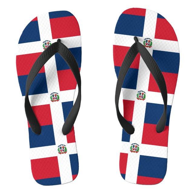 Chanclas Bandera dominicana (Plantilla)