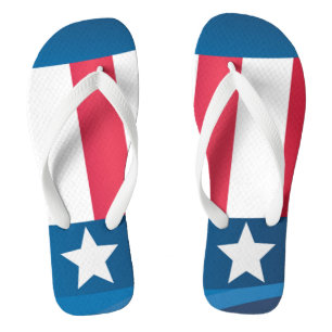 Chanclas Bandera estadounidense/Flip de venda ancha para ad
