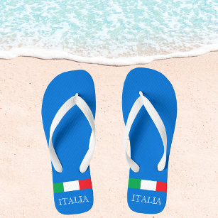 Chanclas Bandera Italia azul azulado Italia