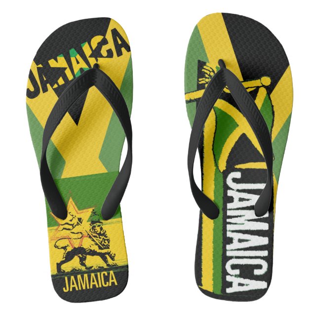Chanclas Bandera Jamaiquina Flip Flops (Plantilla)
