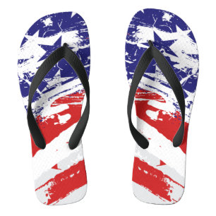 Chanclas Bandera norteamericana de Grunge