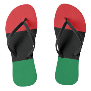 Chanclas Bandera Panafricana, feliz Kwanzaa