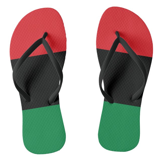 Chanclas Bandera Panafricana, feliz Kwanzaa (Plantilla)