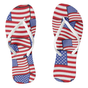Chanclas Bandera Patriótica Americana