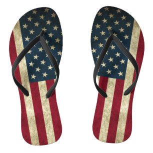 Chanclas Bandera patriótica rusa roja blanca y azul americ