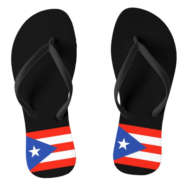 Chanclas Bandera puertorriqueña Boricua Bandera 4Hector (Plantilla)