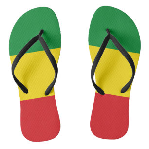 Chanclas Bandera rastafariana rasta etíope