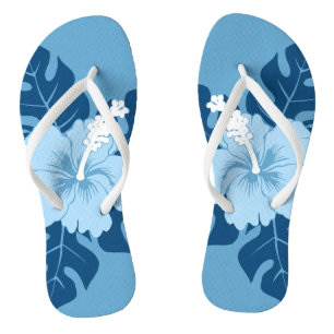 Chanclas Banzai Beach Hawaiian Hibiscus Floral