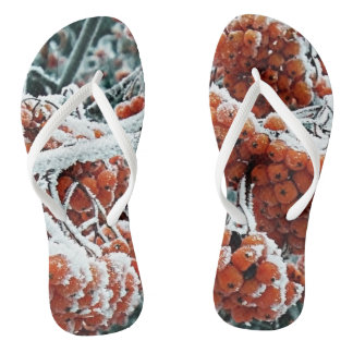 Chanclas Bayas de invierno de rowan con hielo
