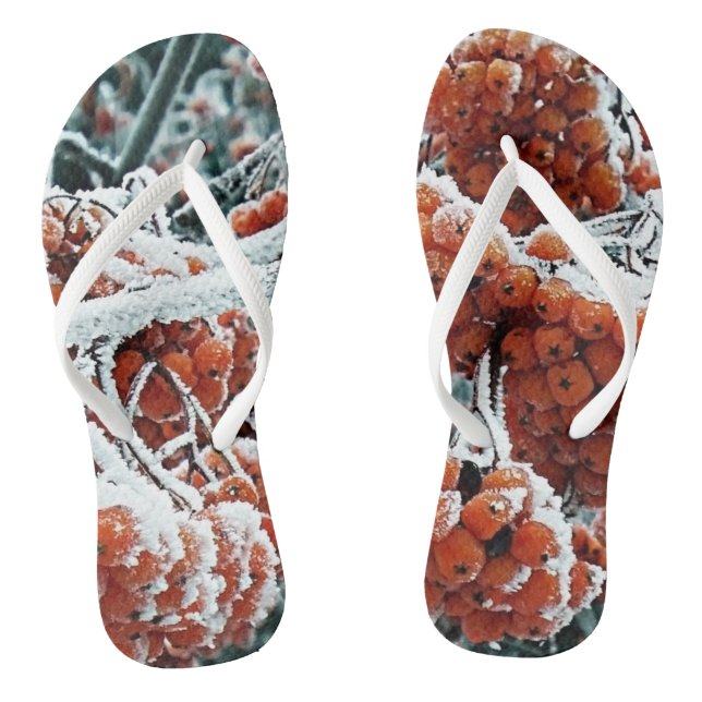 Chanclas Bayas de invierno de rowan con hielo (Plantilla)