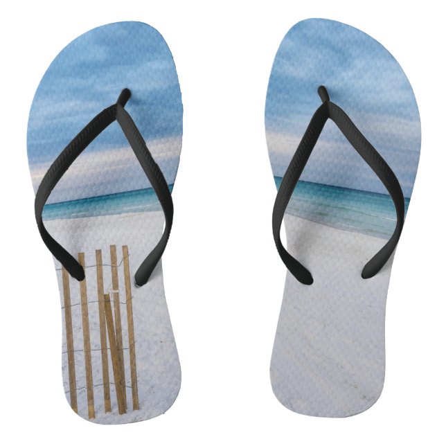 Chanclas Beach Fence Morning Destin Florida Flip Flops (Plantilla)