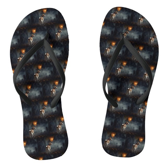 Chanclas Beagle Halloween Espeluznante (Plantilla)