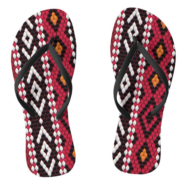 Chanclas Bedouin Sadu Fabric Pattern (Plantilla)