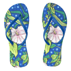 Chanclas Beendweed Reed Summer Wildflowers Pintura Floral