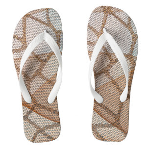 Chanclas beige de conexión celular a Internet