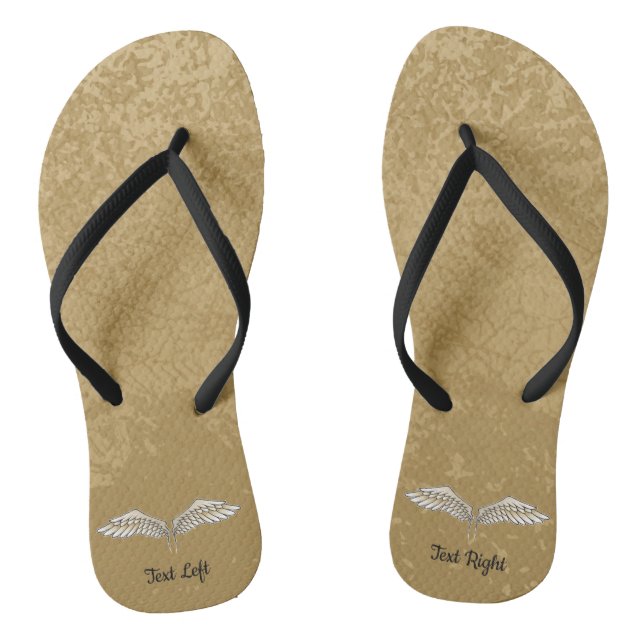Chanclas Beige Wings Flip Flops (Plantilla)