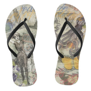 Chanclas Belleza victoriana de baño Kraken surrealismo vint