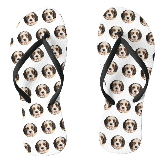 Chanclas Bernedoodle Dog 3D Inspirado (Plantilla)