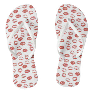 Chanclas Besos de los labios rojos