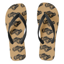 Binoculares Ilustracion Vintage Flip Flop