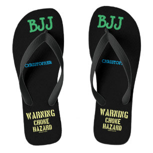 Chanclas BJJ Choke Hazard añada su nombre