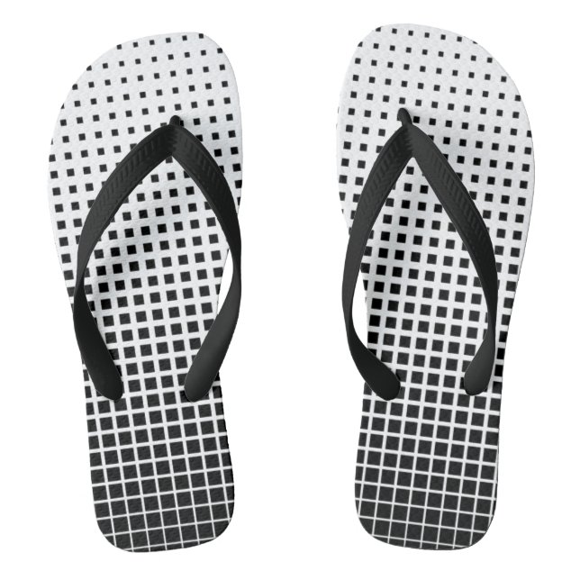 Chanclas Black and White Checkered (Plantilla)