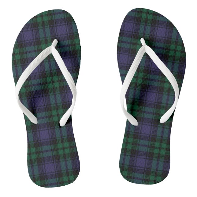 Chanclas Black Watch Tartan, Plaid (Plantilla)