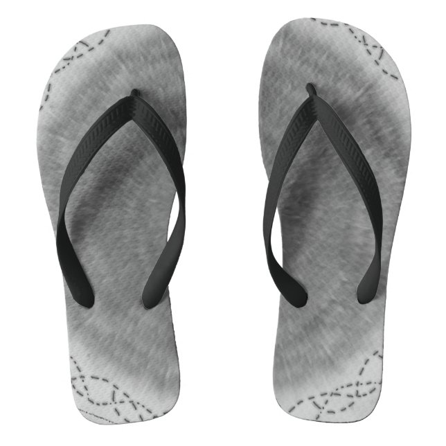 Chanclas Black & White Abstract Vortex (Plantilla)