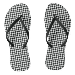 Chanclas Black White Classic Houndstap Check
