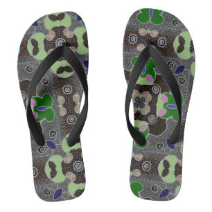 Chanclas Blanc gris rouge de conception de Jimette de
