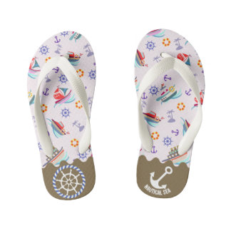 Chanclas blancas náuticas para niños