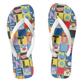 Chanclas Bloques de comprobador de caracteres de LOONEY TUN