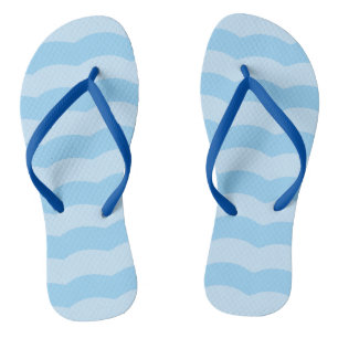 Chanclas Blue Beach Waves Flip Flops