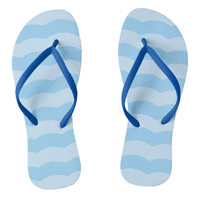 Chanclas Blue Beach Waves Flip Flops (Plantilla)